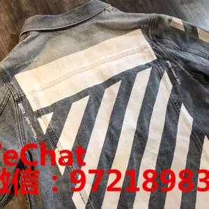 Supply OFF WHITE Tide Brand Denim Jacket, Sweater, Sports Pants Original Single Source thumbnail-3