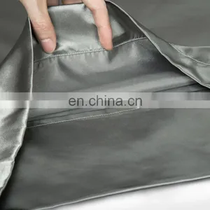 High Quality Fade Resistant Soft 100% Polyester Silky Smooth Queen Satin Pillowcase thumbnail-5