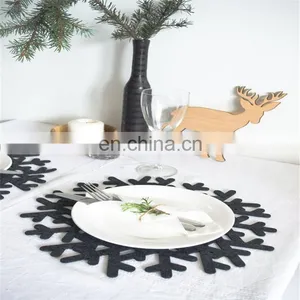 Hot Selling 2018 Amazon Customized Size Felt Table Dinner Mat 17" x 13",18" x 13" Wool Felt Placemat thumbnail-5