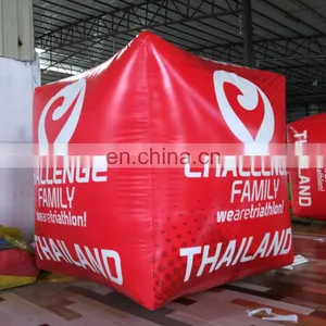 Mobile Water Games Floating Sign Advertising Full Logo Printed Inflatable Cubic Buoy Billboard thumbnail-2