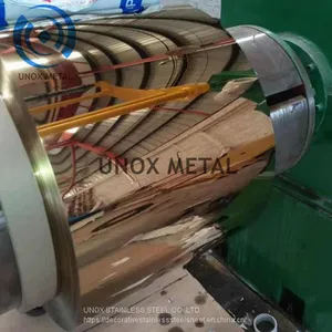 Decorative Stainless Steel / Ti Gold Color Coated Stainless Steel Coil Strip Materials thumbnail-1