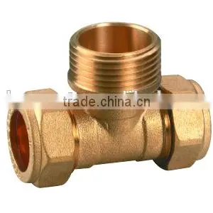 OEM High Quality Brass Screw Compression Fittings for Copper Pipe thumbnail-6