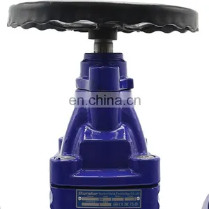 Bundor 6 Inch Ht200 Dn80 Pn16 Gate Valve With Handwheel Water Non Rising Resilient Seat Flanged Gate Valve thumbnail-2