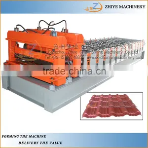 Glavanized Steel Roofing Step Sheets Cold Forming Production Line/metal Glazed Roof Sheet Making Machine thumbnail-1