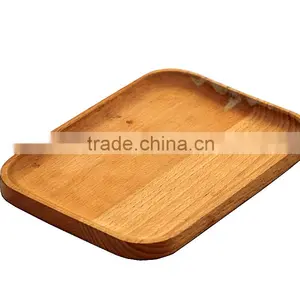 Solid Wood Square Tray,Food Tray Plate,Natural Fruit Tray Plate thumbnail-2