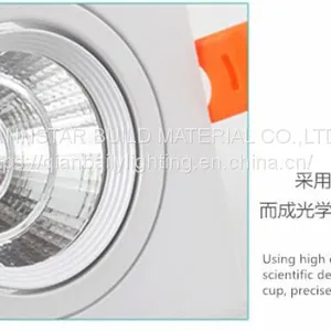 Rectangular LED Single Double Triple Heads COB Ceiling Light Downlights Gimbal Square Spot Light 110V-220V 3W-90W thumbnail-3