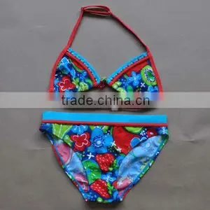 Kids Girl Bikini Swimwear Bathing Suit Separate thumbnail-1