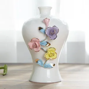 Nordic Gild Hand Made Creative Fashion Large White Ceramic Flower Vase For Shopping Mall Decor thumbnail-4