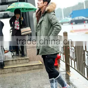 Covered Sole New Patent Women Transparent Shoe Covers thumbnail-4