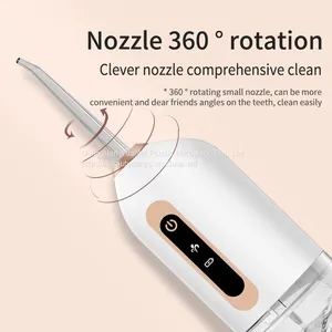 Popular Beauty Device Custom Logo USB Rechargeable Mini Travel Portable Jet Electronic Oral Water Flosser thumbnail-1