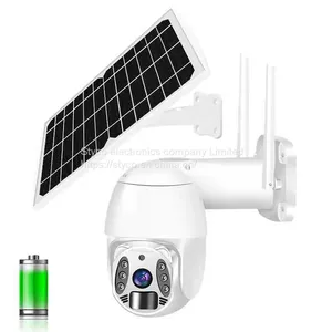 Styco Innovative PTZ Wireless Outdoor Solar Powered Wifi Security Battery IP Camera With Solar Panel Support 4G SIM Card thumbnail-1