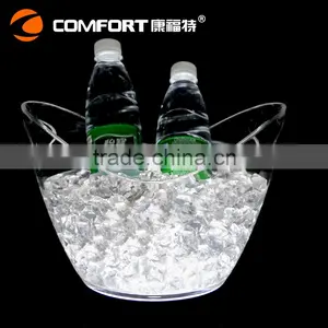 2016 New Launced 4 Liters LED Acrylic Ice Bucket Oval Shape Beer Cooler Gifts thumbnail-1