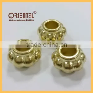 Cheap Brass Gold Lantern Shape ABS Cord End thumbnail-1