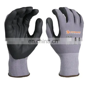 Anti Slip Oil Labor Construction Heavy Duty Working Nitrile Coated Customize Work Gloves thumbnail-1