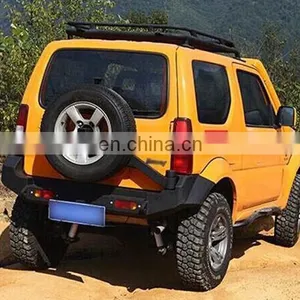 4*4 Hard Rear Bumper With Spare Tire Rack for Suzuki Jimny Car Accessories Rear Bar thumbnail-4