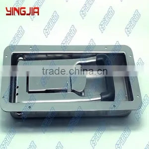 02342C Key Lock Stainelss Steel /steel Recessed Handle Trailer Side Door Lock thumbnail-1