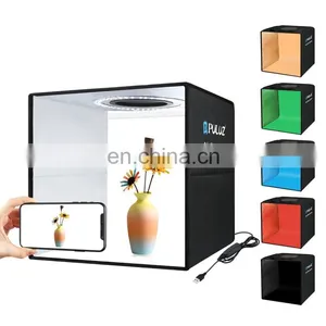 Dropshipping Box Photo Stock Status Dimmable 30cm Mini Photo Studio With Black and White Backgrounds thumbnail-1