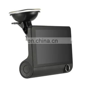 Drop Shiping Gt100 Multi-language Car Black Box 4 Inch Screen Three Lens 170 Degree Night Vision Video Dash Cam Recorder thumbnail-3