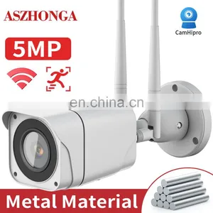5MP Wireless Wifi Security IP Camera CCTV Night Vision Outdoor Home Surveillance Cam Two-way Audio IR Night Vision CamHipro thumbnail-2