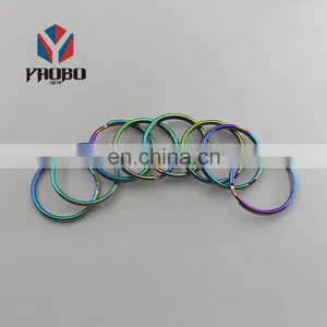 Metal Round Edge Color Rings Split Key Rainbow Ring Manufacturing thumbnail-4