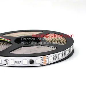 DMX512 Full Color Digital RGB 512 60leds Flexible LED Strip 12V 24V Addressable RGB Flex Dmx512 LED Strip thumbnail-3