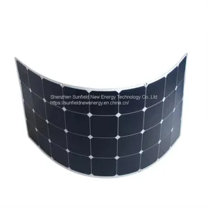 100W 120W 130W 19.8V Mono Solar Panel Flexible SunPower Cells Lightweight on Rooftop thumbnail-3