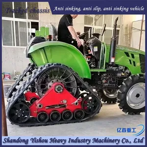 Tractor Modification With Anti Sinking Half Chain Track for Stable and Reliable Swamp Leveling thumbnail-2