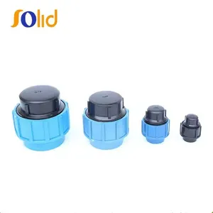 Irrigation and Agriculture Quick Connect Blue PP Compression End Cap Fittings thumbnail-1