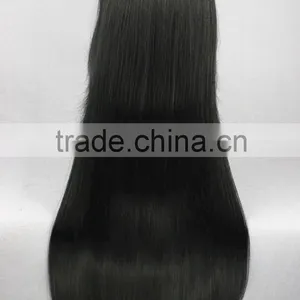 High Quality 70cm Long Straight Bleach-Kuchiki Byakuya Black Synthetic Anime Wig Cosplay Hair Wig Party Wig thumbnail-5