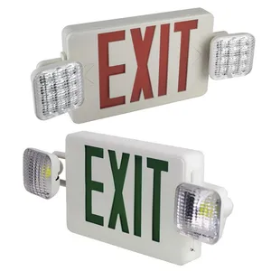US Standard UL Certified DF-2 Exit Indicator Light Emergency Evacuation Double Head Emergency Light thumbnail-3