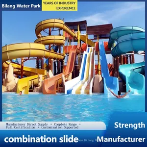 Water Park Equipment Customized Fiberglass Water Slide Hot Spring Water Children's Fun Garden Equipment thumbnail-1
