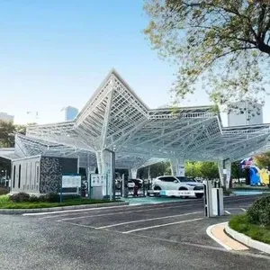 GreenCower G2 BIPV Waterproof Solar Carport With EV Charging Ready–Modular Steel Structure for Commercial&Residential Use thumbnail-5