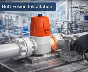 PVDF Diaphragm Valve SYGEF Standard Stroke Limiter Butt Fusion for Chemical System thumbnail-3