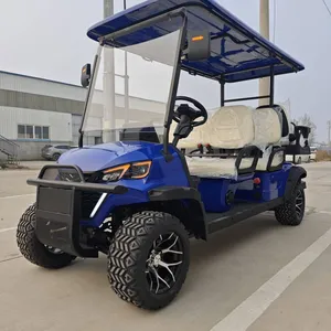 New Electric Four-wheel Golf Cart, 4+2 Six-seater, Customizable at Will, Exporting Factory at the Source thumbnail-1