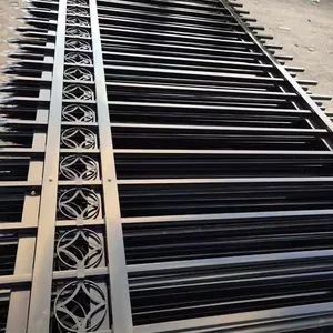 Wrought Iron Fence Customizable 1.2m-2.0m Heights Free Technical Support Installation Guide thumbnail-3