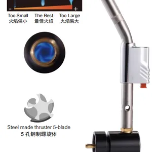 WT‑SSA‑1 Heavy‑Duty Self‑Igniting MAPP Torch Aluminum Housing 360° Swivel Brazing Torch thumbnail-1