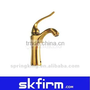 Popular Long Lasting Basin Mixer Golden thumbnail-1