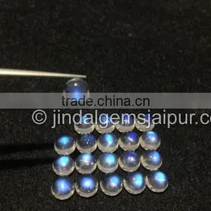 Wholesale Loose Gemstone Rainbow Moonstone Smooth Round Cabochon 6 MM thumbnail-3