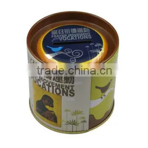 Wholesale Round Saving Money Coin Bank Tin Box thumbnail-1