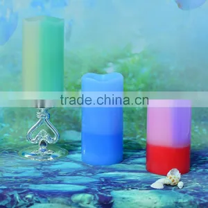 Moving Wick Unscented Wax Pillar Candle Led Mirage Flameless Candle thumbnail-2