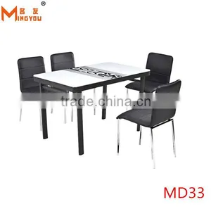 Modern Design Tempered Glass Dining Table thumbnail-1