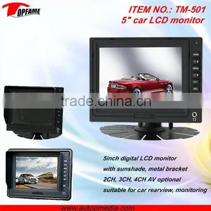 TM-501 5inch Car Stand Alone TFT LCD Monitor/car Rearview Reversing Monitor thumbnail-1
