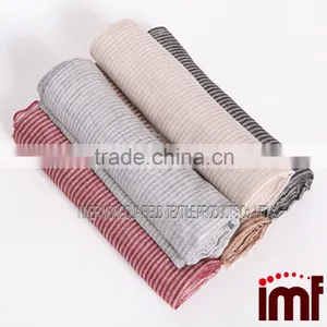 Cashmere Light Weight Stripe Scarf thumbnail-1