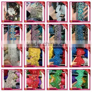 Hotsale Big Brown Flowers Dacron Lace for Islamic Middle East Mohammedan Muslim thumbnail-4