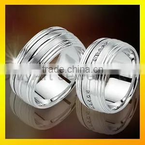 Fashion Jewelry Stainless Steel Custom Rings Wedding Couple Rings thumbnail-6