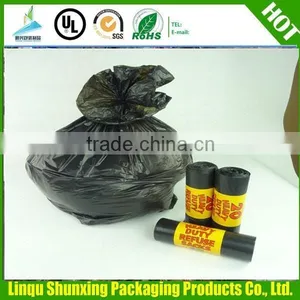 Plastic Waste Bag / Bin Liner Garbage Bags / Black Trash Bags thumbnail-1