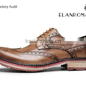 Brogue Style Leather Dress Formal Shoes for Men Shoes Wingtip Shoes in China Quality Choice Most Popular thumbnail-3