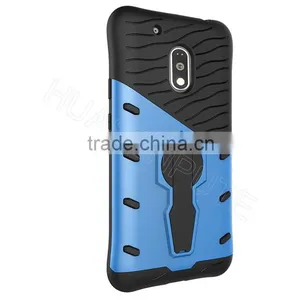Heavy Duty Armour Shock Proof Hard Case Cover With Stand For Moto G4 Play thumbnail-1