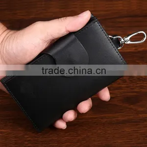 Soft Leather Bifold Card Coin Key Holder Case Wallet thumbnail-3