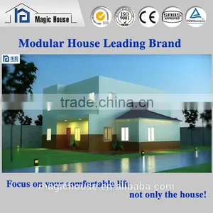 Waterproof Flat Roof Light Steel Villa/luxury Villa House Prefabricated Design/certificated Light Steel Villa thumbnail-1